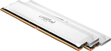 Оперативная память Crucial Pro Gaming by Micron DDR5-6400 64GB Kit (2x32GB) UDIMM CL40 White 1.35V, 1 Year Warrаnty (CP2K32G64C40U5W)