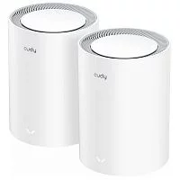 Маршрутизатор CUDY BE3600 Wi-Fi 7 Mesh Solution Gigabit Dual Band 2-Pack, Chipset Broadcom, 802.11be/ ax/ ac/ a/ b/ g/ n, 2882Mbps at 5GHz + 688Mbps at 2.4GHz, 3 x 10/ 100/ 1000Mbps Ports, Internal antennas, Zerotier/ PPTP/ (M3600(2-PACK))