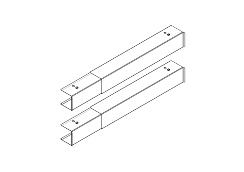 Кабельный канал Systeme Electric Кабельный канал, для продольной прокладки кабелей в шкафах серии Uniprom, боковой, цвет черный (UT8008V)