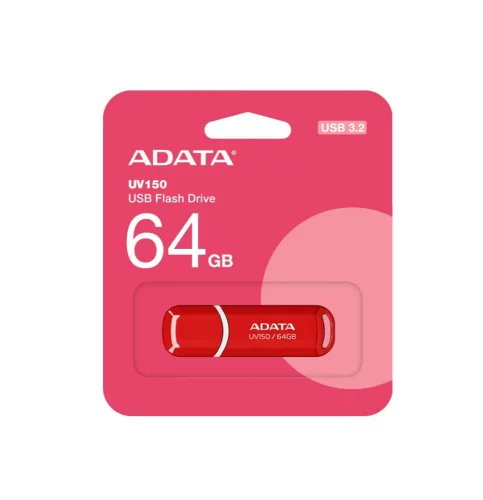 A-DATA Flash Drive 64GB UV150 AUV150-64G-RRD {USB3.0, Red} фото 2