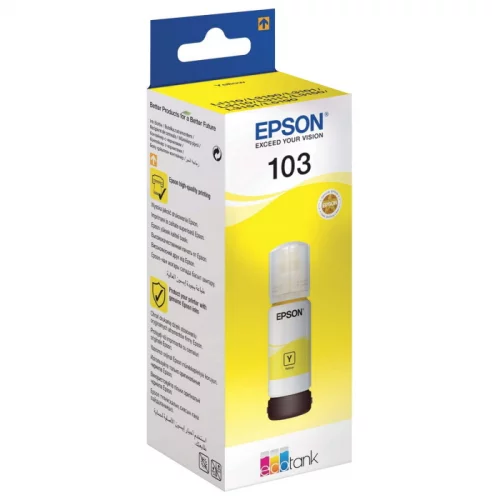 Чернила/ Epson EcoTank Yellow ink bottle L3100/3101/3110/3150/3151 (C13T00S44A) фото 2