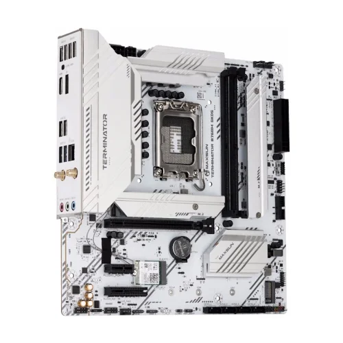 MAXSUN MS-Terminator B760M GKD5 ICE (Socket 1700, mATX, 2*DDR5(96Gb), DP/HDMI, 3*SATA3, 4*M.2, 1*PCIEx16/1*PCIEx4, 6*USB2.0, 2*USB 3.2, LAN 1*2.5G, ARGB, white, RTL) фото 3