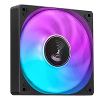 Кулер для корпуса/ Case Cooler JONSBO SL-120C (120x120x25mm, 4-pin PWM, FRGB, 59.48CFM, 32.0dBA, 1500RPM, Black)