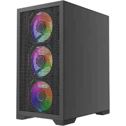 Powercase Mistral Micro B315, Tempered Glass, 4x 120mm ARGB PWM Fan, чёрный, mATX (CMMB315-A4) фото 3