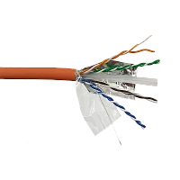 Кабель FTP, 4 пары, Кат. 6А, LSZH, оранжевый, 305м в кат., LANMASTER LAN-6AFTP-LSZH