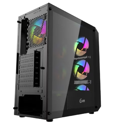 Powercase Mistral Edge, Tempered Glass, 4x 120mm 5-color fan, чёрный, ATX (CMIEB-L4) фото 2