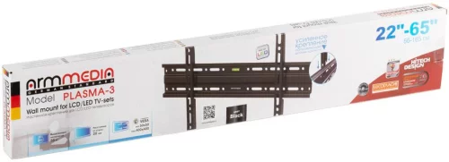 Кронштейн для ТВ ARM MEDIA PLASMA-3 black (max VESA 400x400 мм, настенный, фиксированный, max 55 кг)(10207) фото 17