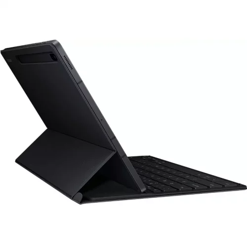 Чехол-клавиатура Samsung для Galaxy Tab S7+/FE полиуретан/поликарбонат черный (EF-DT730BBRGRU) фото 5