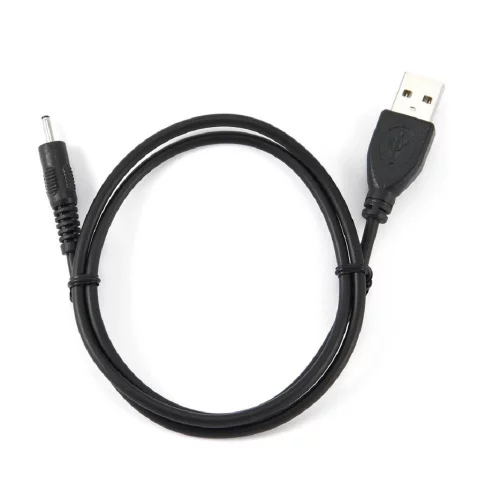 Gembird/Cablexpert CC-USB-AMP25-0.7M Кабель USB 2.0 Pro , AM/DC 2,5мм 5V 2A (для планшетов Android), 0.7м, экран, черный, пакет