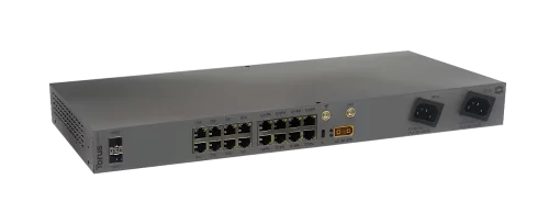 Коммутатор/ L3 управляемый коммутатор TORUS S1-2-16PL, 16х10/ 100/ 1000 Mbps RJ45, 2x 10 GbE SFP+ , LTE (wideband) CAT9, 4 eSIM, PoE 802.3af/ at, Passive PoE 24-48v, Консольный порт USB Type C, 16к MAC-а (S1-A-G-B02-S10G02-E01G16-A08B00P08:T/DC/L)