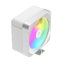 Кулер для процессора/ CPU Cooler Ocypus Delta A40 EX WH ARGB (200W, 4-pin PWM, 157mm, Al/ Cu, 4x6mm, ARGB, 1x120mm, 60CFM, 31dBA, 1600RPM, S: 1851/ 1700/ 1200/ 115X, AM5/ AM4, white) (DELTA-A40-WH1NAWN00E-GL)