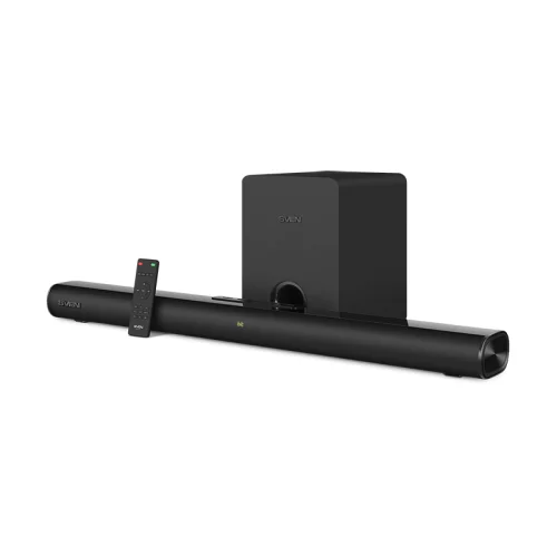 SVEN SB-2150A Саундбар черный (2 x 40W, Bluetooth сабвуфер 100W, пульт ДУ, LED-дисплей, HDMI, USB) (SV-019556)