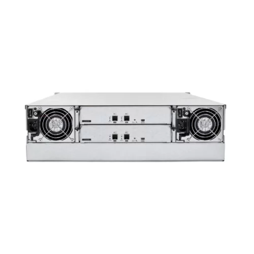 *Полка расширения сетевого хранилища Infortrend 3U / 16bay dual redundant controller expansion enclosure 4x 12Gb SAS ports, 2x(PSU+FAN module), 16xdrive trays, 2x12G to 12G SAS cables, 1xRackmount kit(JB 3016RA) (for GS) (JB3016R10A0-8U32) фото 3
