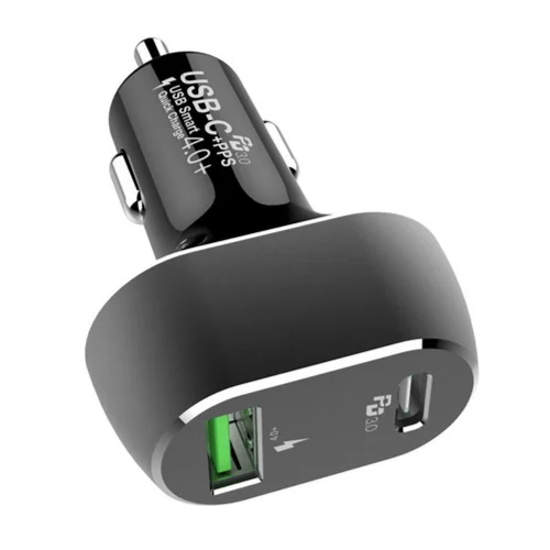 АЗУ (ACD-С632P-V1B) 63Вт, Автомобильное ЗУ, 2xUSB 1PD+1QC, 3.6~20В/ 3А RTL