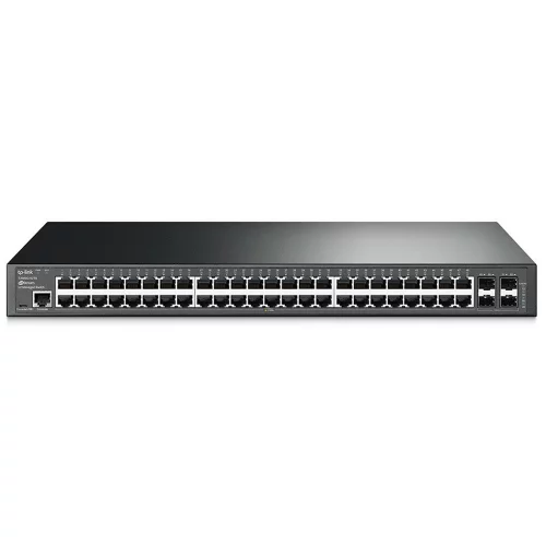 Коммутатор/ Jetstream 48-port gigabit L2+ managed switch with 4-gigabit uplink ports, 48 10/100/1000Mbps RJ-45 port, 4 1000Mbps SFP slots (TL-SG3452)
