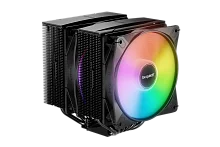 Кулер для процессора/ CPU Cooler be quiet! PURE ROCK PRO 3 LX (250W, 4-pin PWM, 155mm, Al/ Cu, 6x6mm, ARGB, 2x120mm, 61.8CFM, 34.8dBA, 2000RPM, S: 1851/ 1700/ 1200/ 115X, AM5/ AM4, black) (BK043)