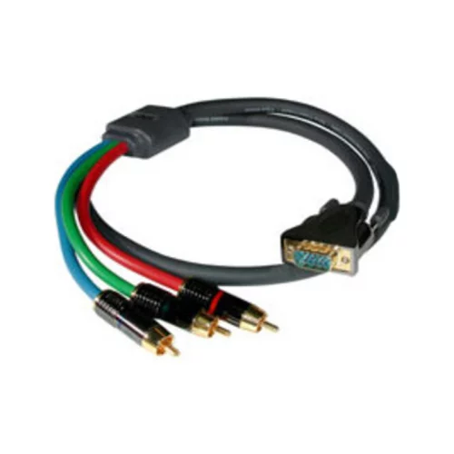 Кабель интерфейсный/ Content cable, VGA-M+2 RCA-M x VGA-M+3.5mm-M Mini-Stereo, 25', connects PC audio (3.5mm) and Video HD15 to audio (2xRCA) and video (HD15) (2457-21996-001)