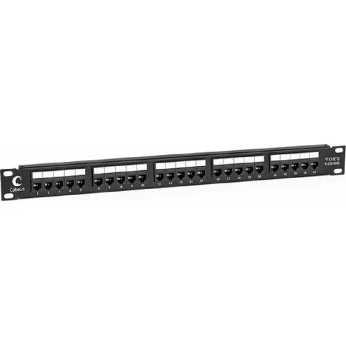 Cabeus PL-25-TEL-Toolless Патч-панель 19 (1U), 25 портов, RJ-11 (6P4C)