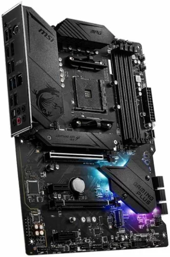 Материнская плата/ MB MSI AMD B550 sAM4, 4xDDR4(128GB), HDMI 2.1/DP, 1xPCIe 4.0x16, 1xPCIe 3.0x16, 2xPCIe 3.0, 1xLAN, 6xSATA 6Gb/s, 2xM.2, 1xUSB-C, 3xUSB 3.2, 4xUSB 2.0, 1xPS/2, ATX (MPG B550 GAMING PLUS) фото 4