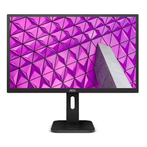 LCD AOC 23.8 24P1 черный {IPS 1920x1080@60Hz 5ms 178/178 250cd 1000:1 Frameless HDMI1.4 DisplayPort1.2 DVI D-Sub USB3.0x4 AudioOut 2Wx2 Pivot} (24P1#NTL)