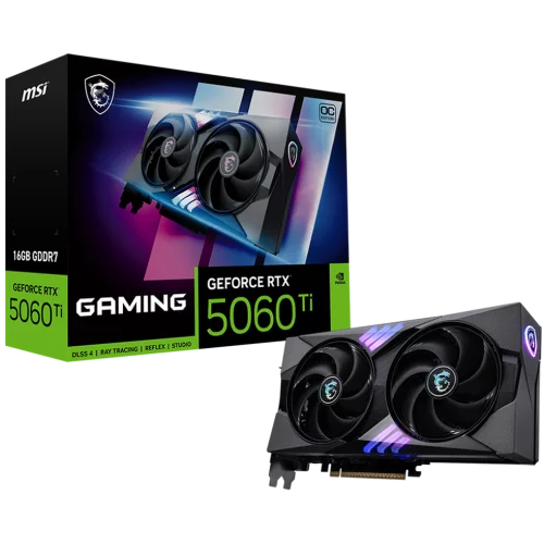 Видеокарта MSI RTX5060Ti GAMING OC 16GB GDDR7 128bit 3xDP HDMI 2FAN RTL (RTX 5060 TI 16G GAMING OC)
