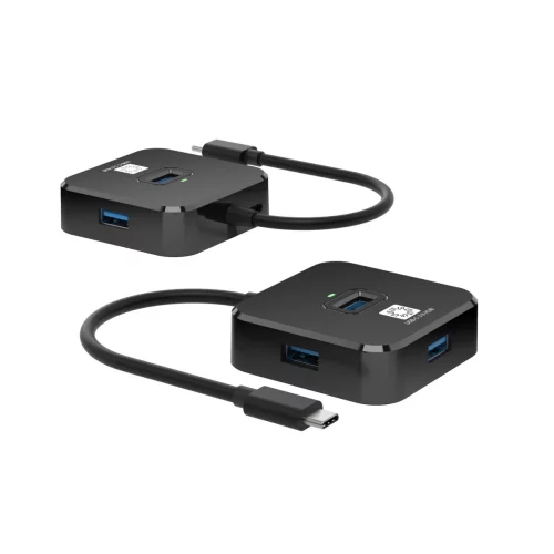 5bites Концентратор HB34C-316BK TYPE-C -] 4*USB3.0 / BLACK