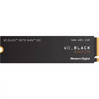 Твердотельный накопитель/ WD SSD Black SN770 NVMe, 2.0TB, M.2(22x80mm), NVMe, PCIe 4.0 x4, 3D TLC, R/W 5150/4850MB/s, IOPs 650 000/800 000, TBW 1200, DWPD 0.3 (12 мес.) (WDS200T3X0E)