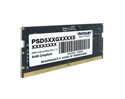 Память DDR5 16GB 5600MHz Patriot PSD516G560081S Signature RTL PC5-44800 CL46 SO-DIMM 288-pin 1.1В single rank Ret