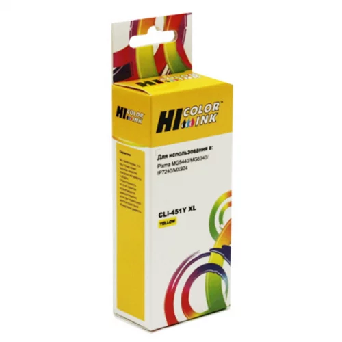 Картридж Hi-Black HB-CLI-451XL-Y Y (для PIXMA iP7240/ MG6340/ MG5440) (15013814)