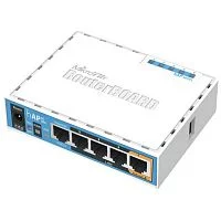 Маршрутизатор/ hAP ac lite Dual-Concurrent 2.4/5GHz AP, 802.11ac, Five Ethernet ports, PoE-out on port 5, USB for 3G/4G support (RB952UI-5AC2ND)