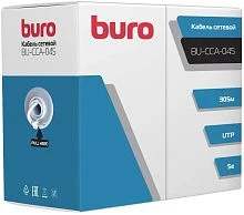 Кабель сетевой Buro BU-CCA-045 UTP 4 пары cat.5E solid 0.45мм CCA 305м серый