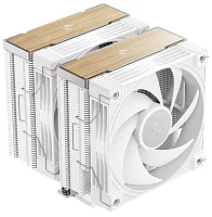 Кулер для процессора DEEPCOOL AK620 G2 WH LGA1851/1700/1200/115X/AM5/AM4 (8шт/кор, TDP 260W, PWM, DUAL Fan 120mm, 6 тепл. трубок, Copper Base, Wood-grain top cover, белый) RET (R-AK620G2-WHNNMN-GJD)