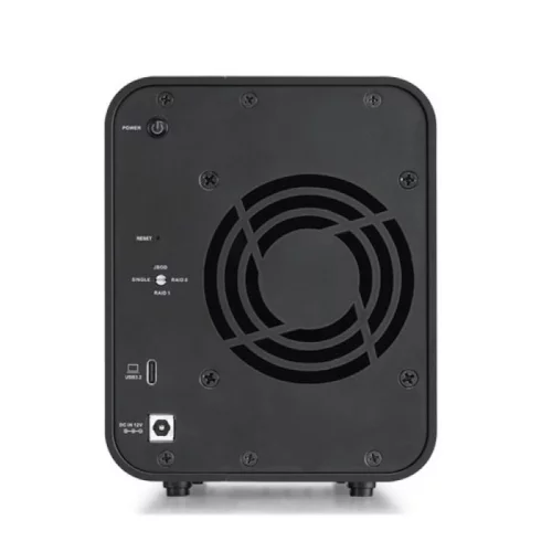 *Система хранения данных TerraMaster D2-320 DAS tower/ JBOD,RAID0,1/ up to 2 SATA(3,5' or 2,5')/ 1xUSB3.1 Type-C gen2/ 1xPS/ 1YW фото 3