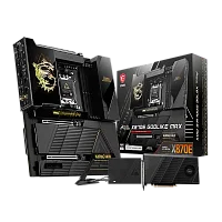 Материнская плата MSI MEG X870E GODLIKE MAX X870E, AM5, 4*DDR5, 2*PCIEx16, 1*PCIEx4, 5*M.2, 5*TypeC, 8*USB3.2Gen2, 4*USB3.2Gen1, 4*USB2.0, 4*SATA3.0, 10G, 5G, 2*TypeC(DP), Е-ATX, RTL