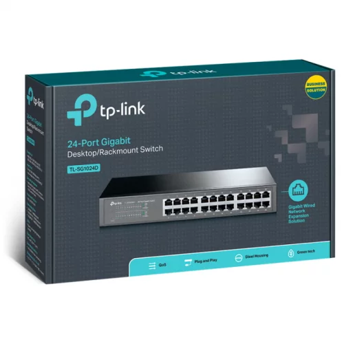 Коммутатор/ 24-Port Gigabit Desktop/Rackmount Switch (TL-SG1024D) фото 4