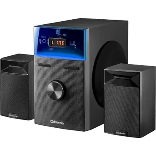 Defender Акустическая 2.1 система Tresor 50Вт, BT/ FM/ USB/ AUX/ RC/ Light_1 (65092)