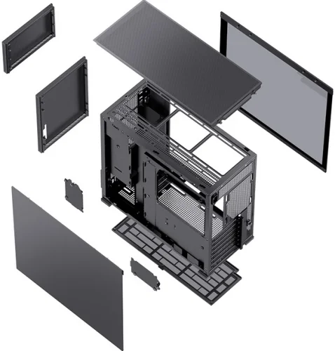 Корпус без блока питания/ Case JONSBO D41 MESH, Midi-Tower, TG, no fan, 1xUSB-A 3.2 + 1xUSB-C 3.2, ATX, mATX Black (D41 MESH BLACK) фото 11