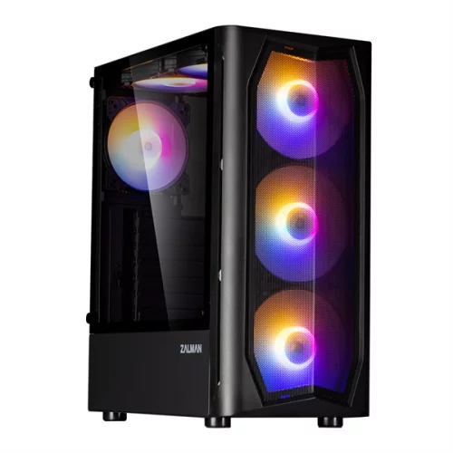 корпус ZALMAN N4 Rev.1, ATX, BLACK, WINDOW, 2x3.5