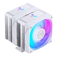 Кулер для процессора/ CPU Cooler JONSBO CR-3000E(Color) (260W, 4-pin PWM, 155mm, Al/ Cu, 6x6mm, FRGB, 2x120mm, 72.23CFM, 34.0dBA, 1600RPM, S: 1851/ 1700/ 1200/ 115X, AM5/ AM4, White) (CR-3000E WHITE)