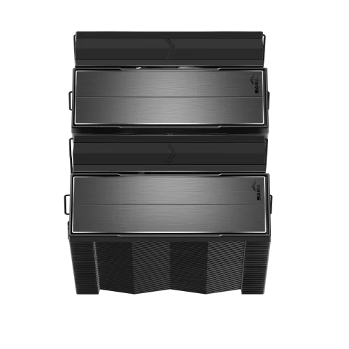 Кулер для процессора/ CPU Cooler SAMA A60B (265W, 4-pin PWM, 156.5mm, 6x6mm, 2x120mm, 78CFM, 29dBA, 2200RPM, S: 1851/1700/1200/115X, AM5/AM4, black) (A60-BKWNNXOX-G) фото 8