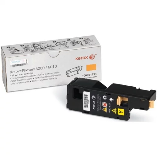 Тонер-картридж Xerox, желтый, 1000 стр., для Xerox Ph 6000/ 6010N/ WC 6015 (106R01633)