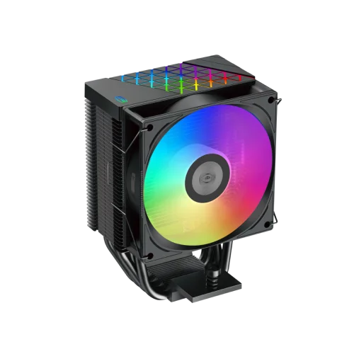 Кулер для процессора/ CPU Cooler PCCooler R400 ARGB BK (180W, 4-pin PWM, 133mm, Al/Cu, 4x6mm, ARGB, 1x92mm, 40.94CFM, 30dBA, 2200RPM, S: 1851/1700/1200/115X, AM5/AM4, black) фото 3