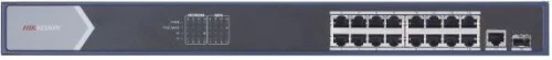 Коммутатор Hikvision DS-3E0518P-E (L2) 17x1Гбит/ с 1SFP 16PoE 16PoE+ 230W неуправляемый (DS-3E0518P-E(B))