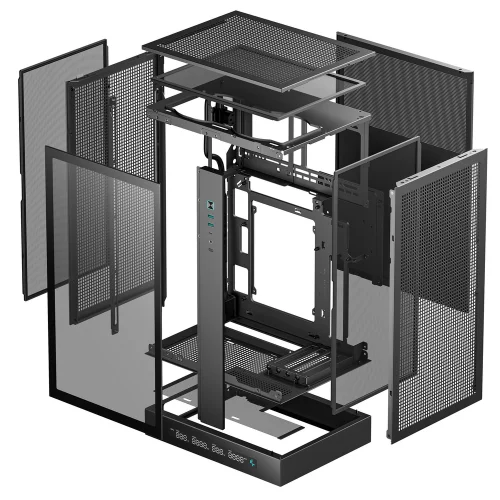 Корпус MiniTower Deepcool CH270 black (Mini-ITX, без БП, 2*Type A+USB Type-C) (R-CH270-BKNDM0-G-1) фото 10