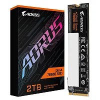 Твердотельный накопитель SSD Gigabyte M.2 2280 2TB AORUS Gen4 7000E AG470E2TB PCI-Express 4.0 x4, NVMe 1.4 7100/6100