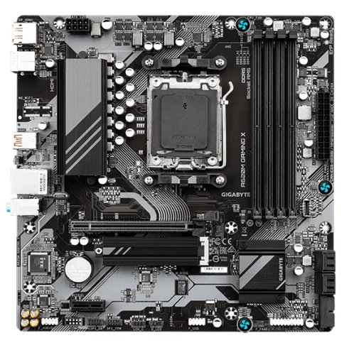 Материнская плата/ MB GIGABYTE AMD A620 sAM5, 4xDDR5(192GB), HDMI 2.1/DP, 1xPCIe 4.0x16, 1xPCIe 3.0, 1xLAN, 4xSATA 6Gb/s, 1xM.2, 1xUSB-C, 3xUSB 3.2, 2xUSB 2.0, 1xPS/2, mATX (A620M GAMING X)