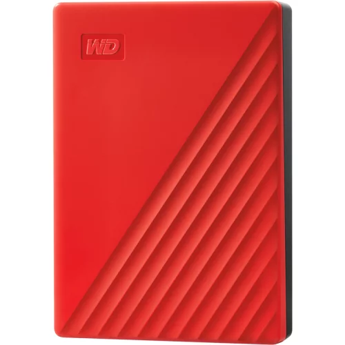 Portable HDD 5TB WD My Passport (Red), USB 3.2 Gen1, 107x75x19mm, 210g / 12 мес./ (WDBPKJ0050BRD-WESN)
