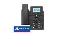 IP-телефон Flat-Phone C10: 2 SIP-аккаунта, 2 порта 10/ 100BASE-T (RJ-45), ЖК-дисплей, PoE, адаптер питания 220В, ТОРП (FLAT-PHONE-C10P/RU)