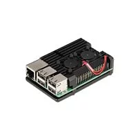 Корпус ACD RA503 Корпус ACD Black Metal Aluminum Case with Double Fans for Raspberry Pi 4B (RASP4033)