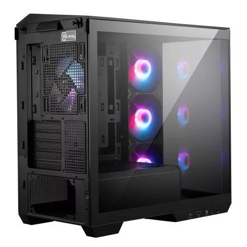 Корпус MSI MAG Pano M100R PZ , Micro-ATX, 1xUSB 3.2 Gen 1, 1xUSB 3.2 Gen2 Type-C, 4x120mm ARGB Fan, ARGB+PWM Control Board, TG (306-7G24R25-HH9) фото 6